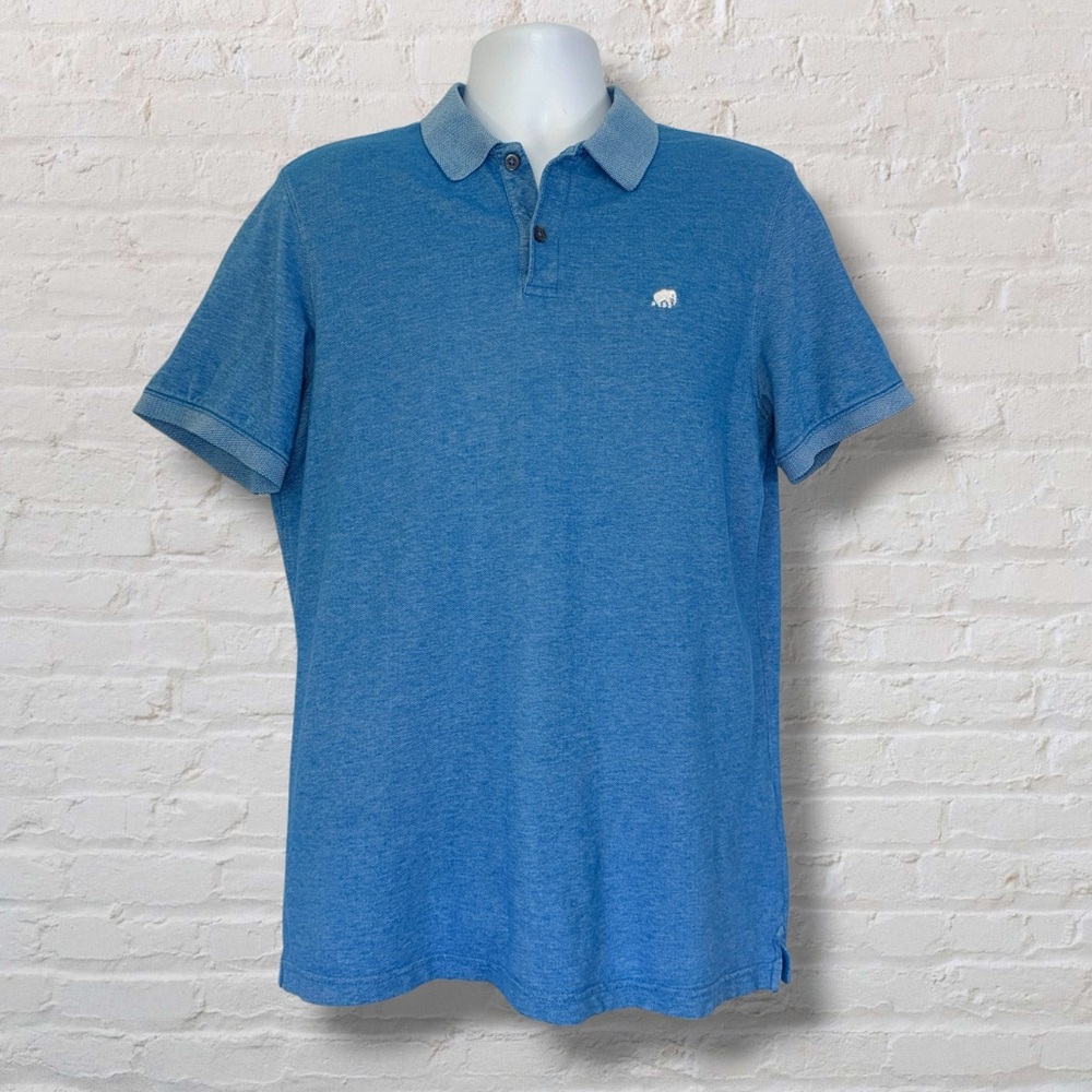 Banana Republic Men’s Blue Polo Shirt Size Large 100% Cotton Casual Classic
